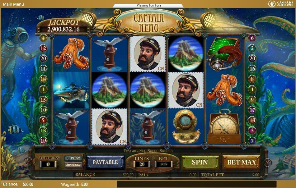 Análise da Slot Captain Nemo