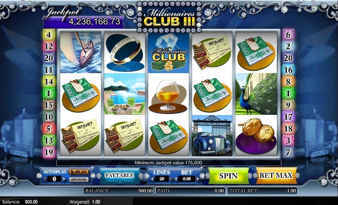 Millionaires Club 3 Slot Review
