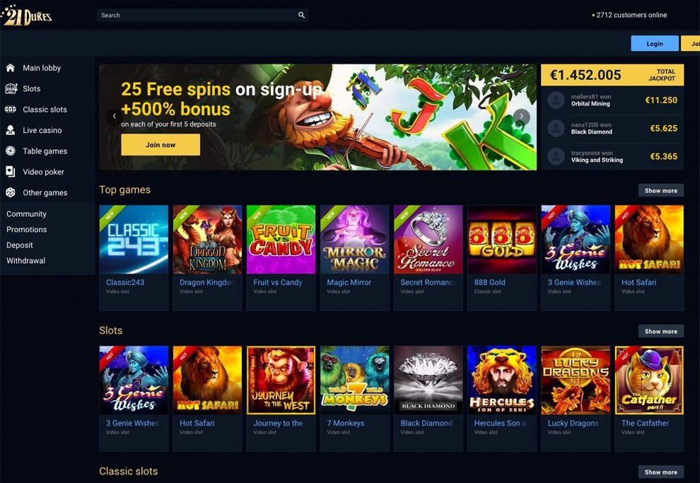 the casino application