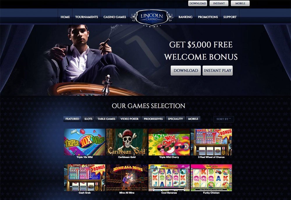 lincoln casino no deposit bonus 100