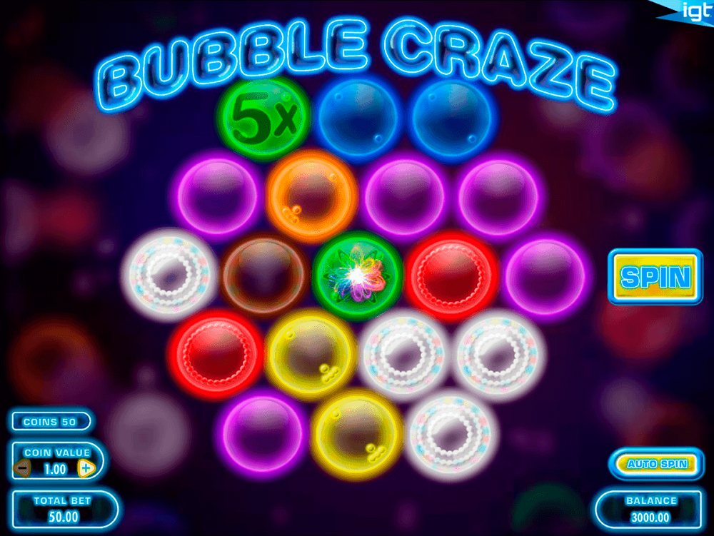 Bubble Craze spēļu automātu apskats