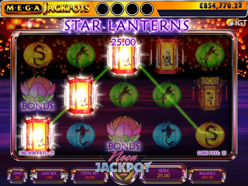Star Lanterns Mega Jackpots Slot Review