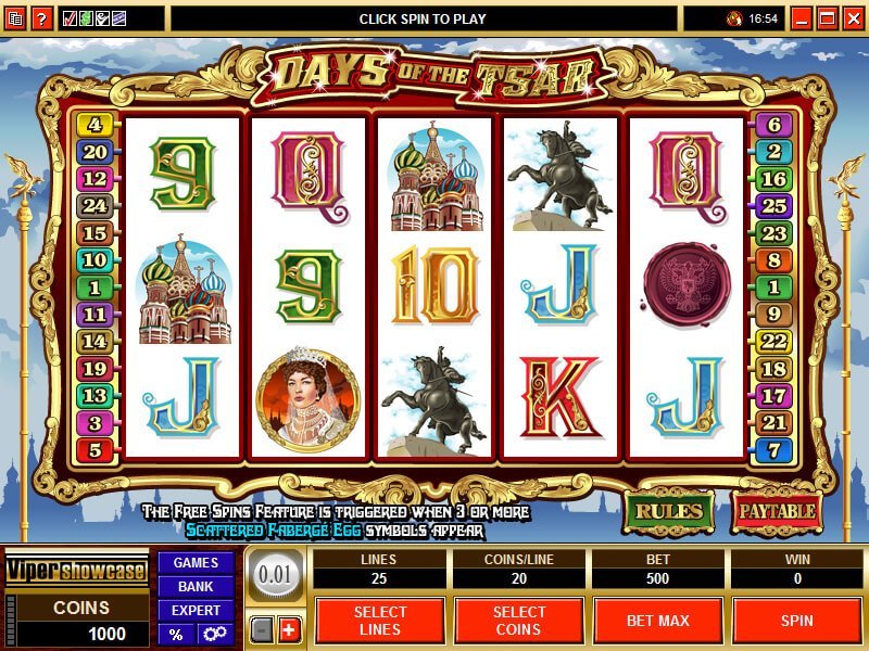 Days Of The Tsar Slot Review