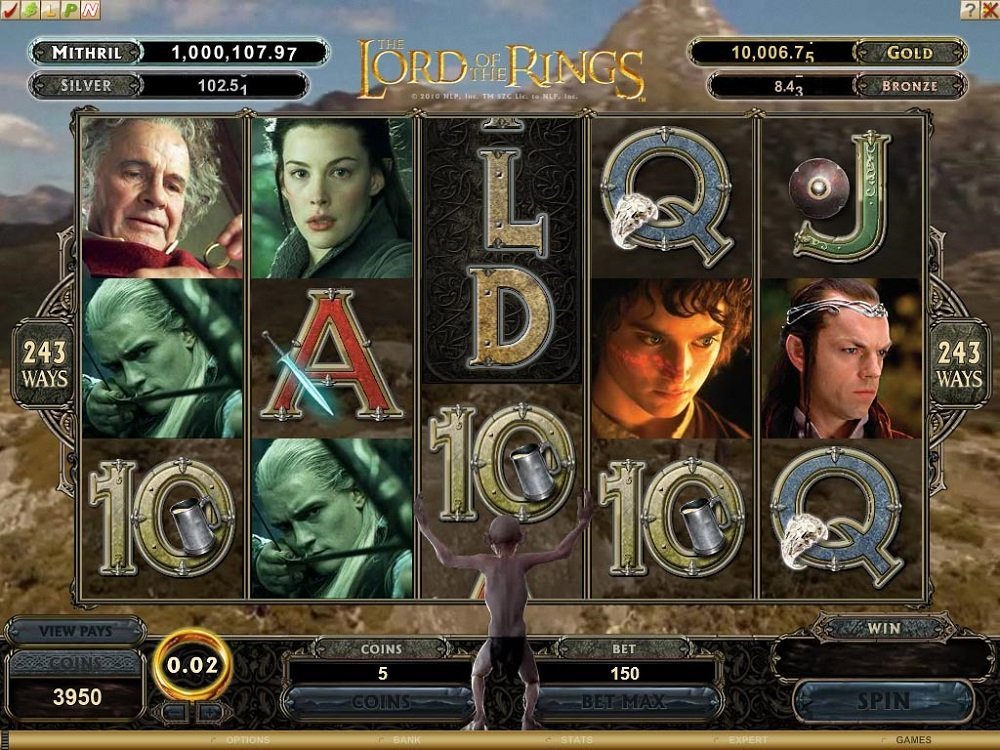 Herr der Ringe Fellowship Of The Ring Slot Überprüfung