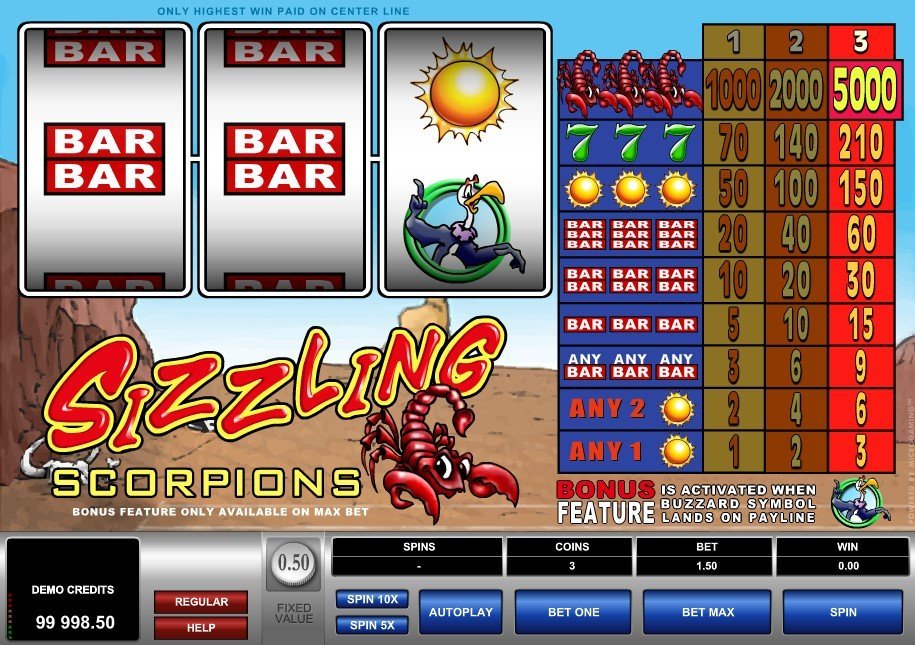 Sizzling Scorpions Slot Review