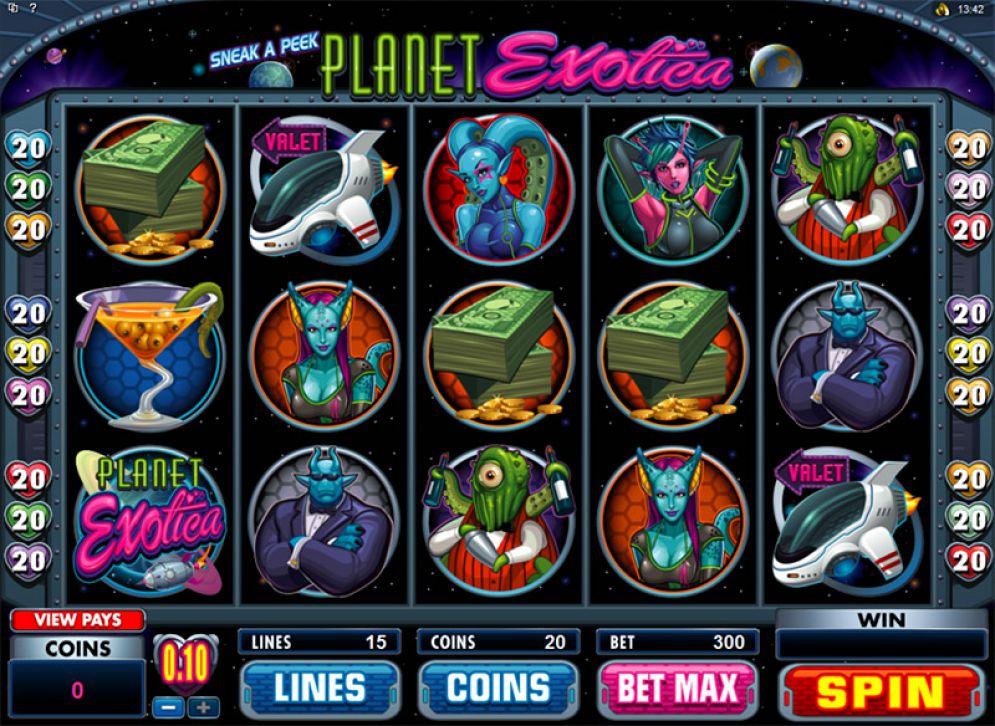 Sneak A Peek Planet Exotica Slot Review