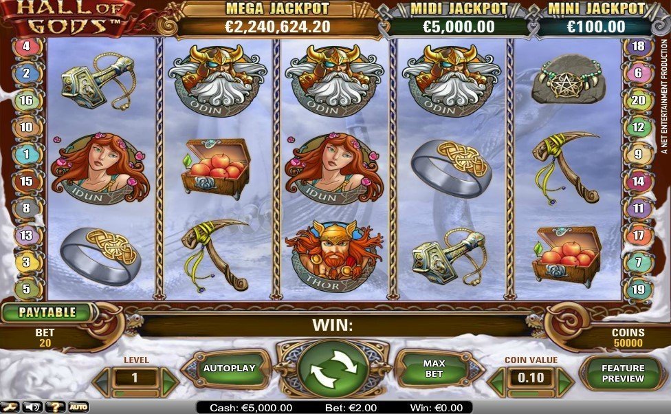 Hall Of Gods Slot Review