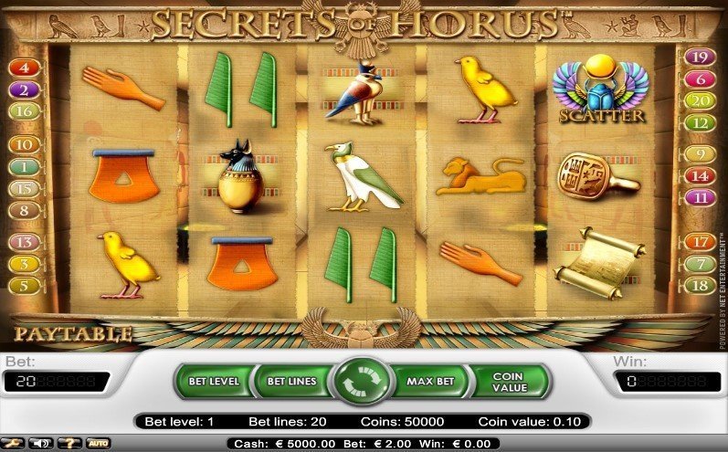 Secret Of Horus Slot Review