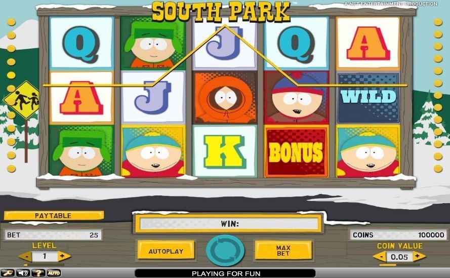 Revisión de la tragaperras South Park