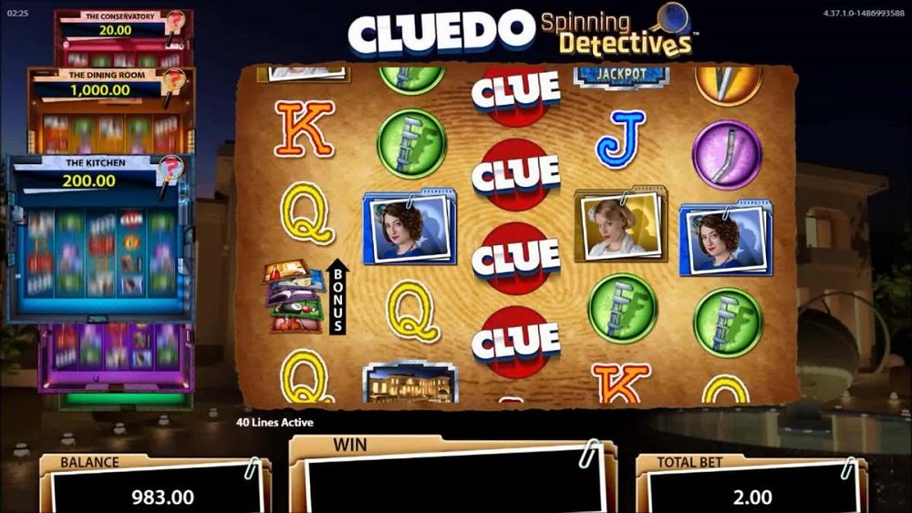 Cluedo Spinning Detectives Slot Review